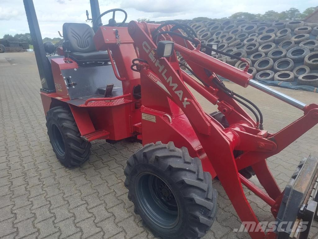 Gehlmax Kl265 Minishovel met bak puinbak lepels veegmachin لوادر صغيرة