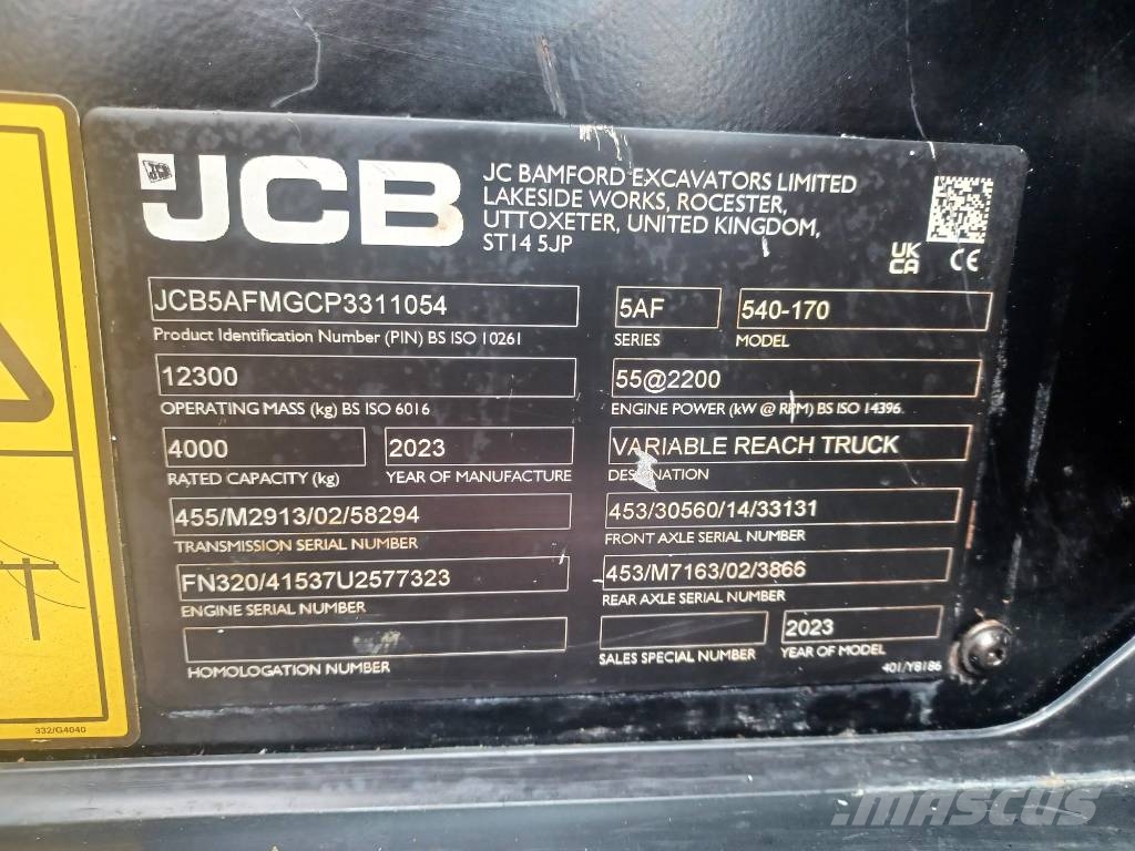 JCB 540 170 Telescopic handlers