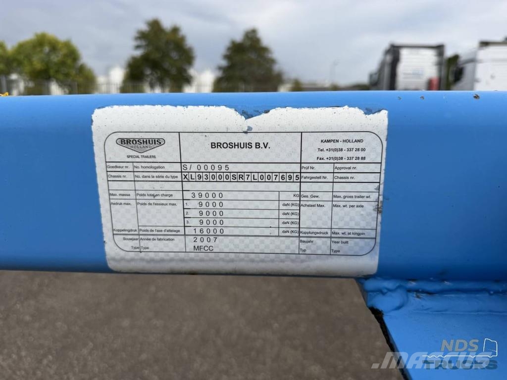 Broshuis MFCC - SAF disc, Lift achse نصف مقطورات حاويات