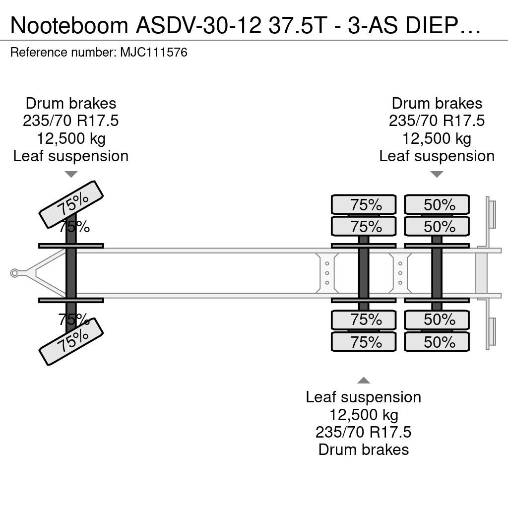 Nooteboom ASDV-30-12 37.5T - 3-AS DIEPLADER / LOWLOADER - BL Низькорамні причепи