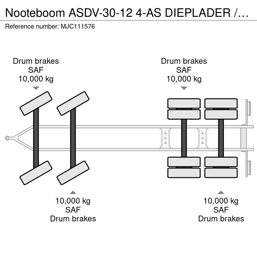 Nooteboom ASDV-30-12 4-AS DIEPLADER / LOWLOADER - BLADVERING Tieflader