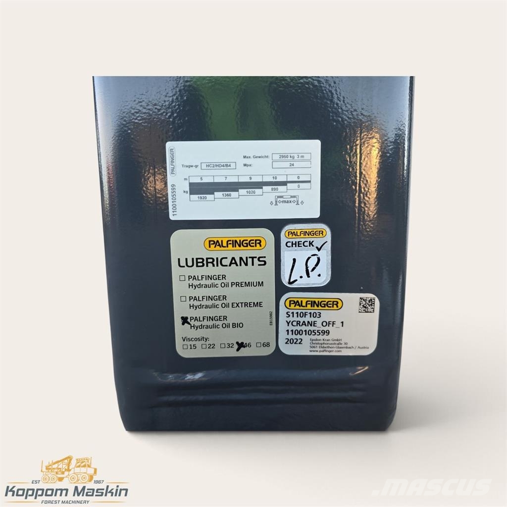  Other/Övrigt Palfinger Epsilon S110F رافعات شحن