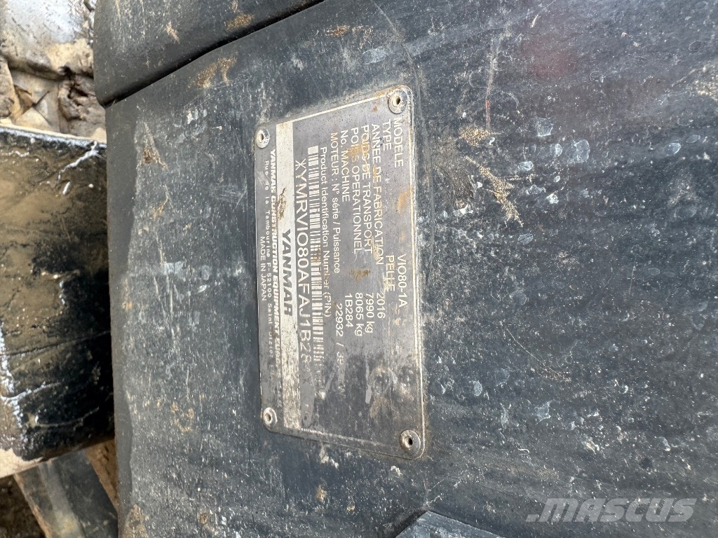 Yanmar VIO80 (1B284) حفارات وسط 7 طن - 12 طن