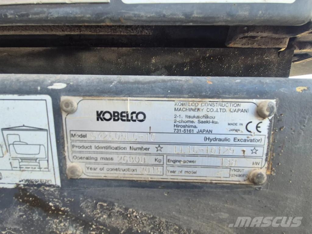 Kobelco sk260nlc-10 Bageri guseničari