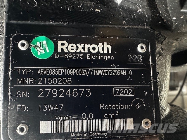 Rexroth GFT 17 T2+REXROTH A6V085 FINAL DRIVE Transmisiones