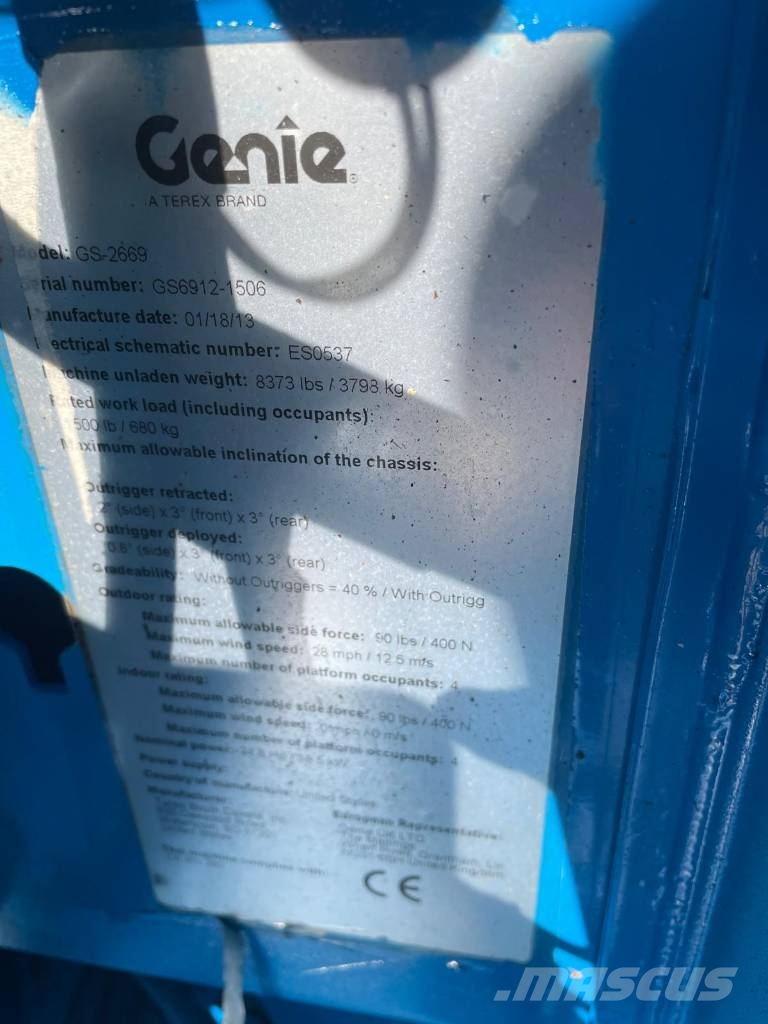 Genie GS 2669 RT Scheren-Arbeitsbühnen