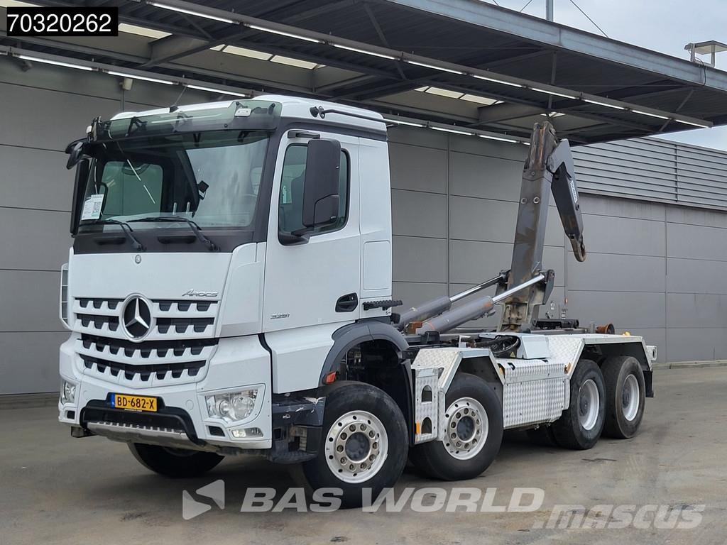 Mercedes-Benz Arocs 3251 8X4 25tons hooklift Retarder Steel susp Koukkulava kuorma-autot