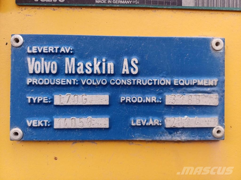 Volvo BM L70G Gumikerekes homlokrakodók