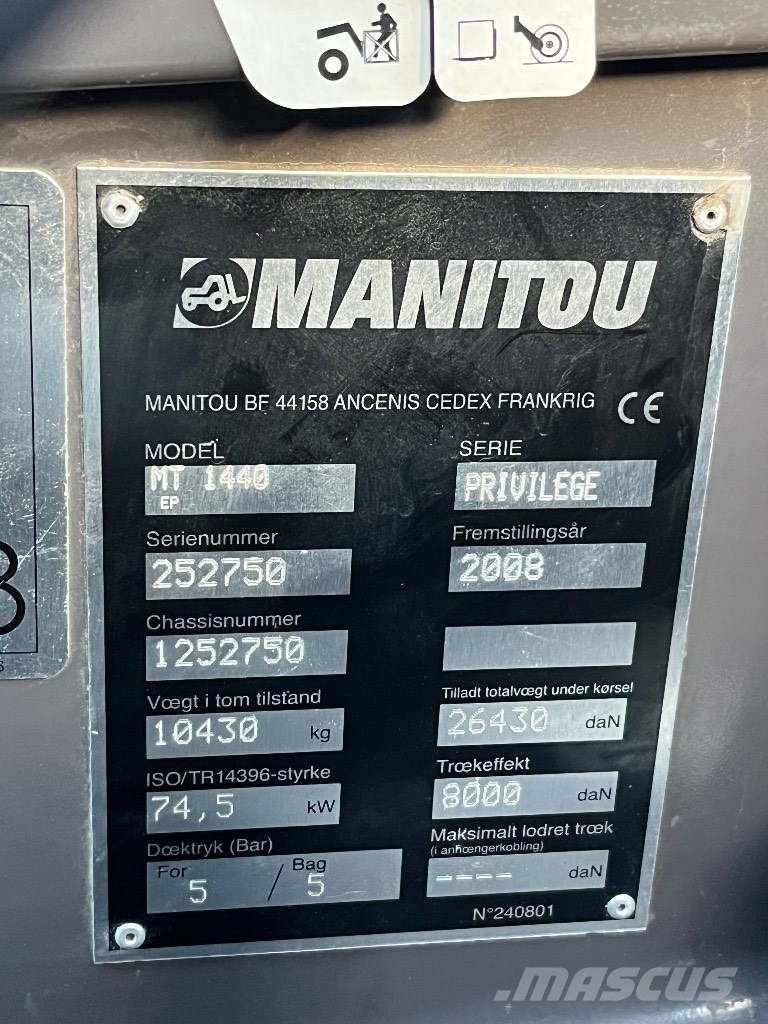 Manitou MT 1440 EP Telescopic handlers