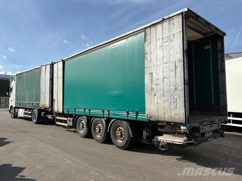 Volvo FH 500 + 110 M3 COMBI + incl trailer + EURO 6 + DH Camion à rideaux coulissants (PLSC)