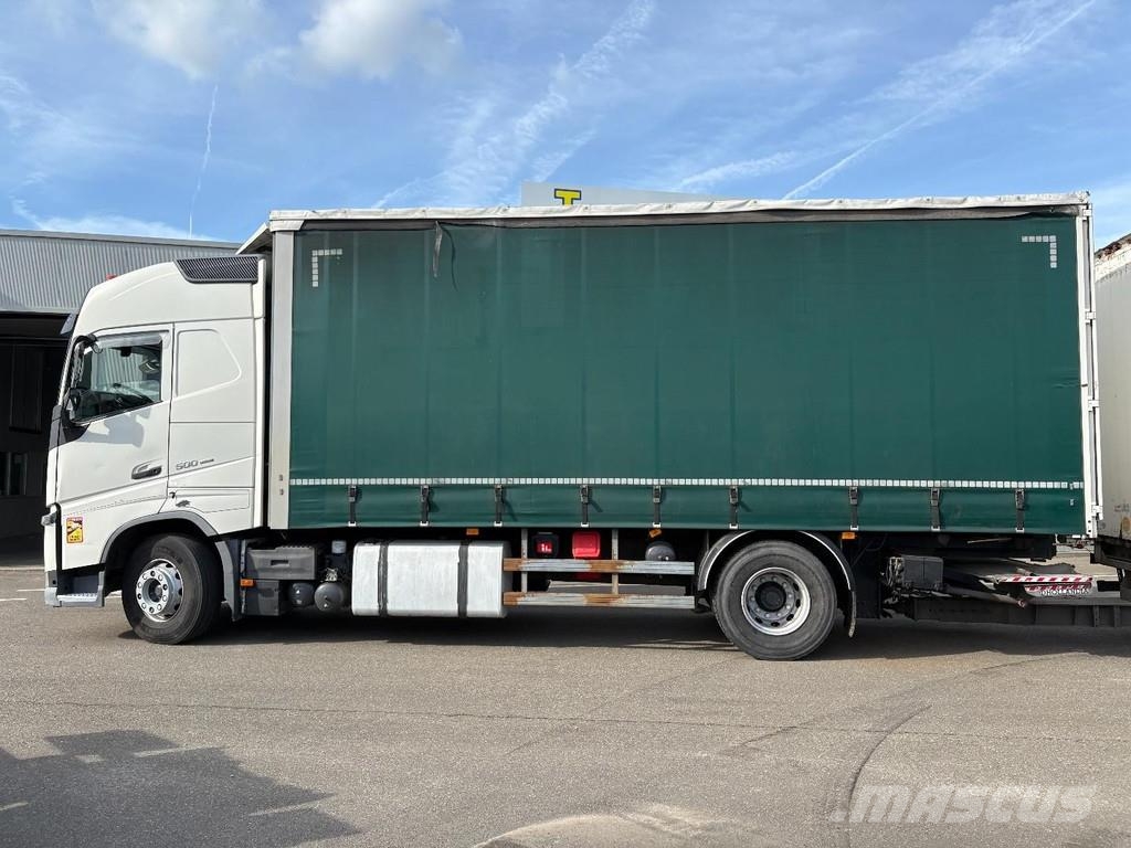 Volvo FH 500 + 110 M3 COMBI + incl trailer + EURO 6 + DH Kayar tenteli kamyonlar