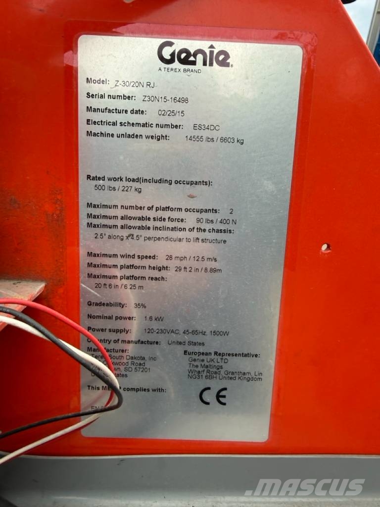 Genie Z 30/20 N RJ Piattaforme a braccio articolato