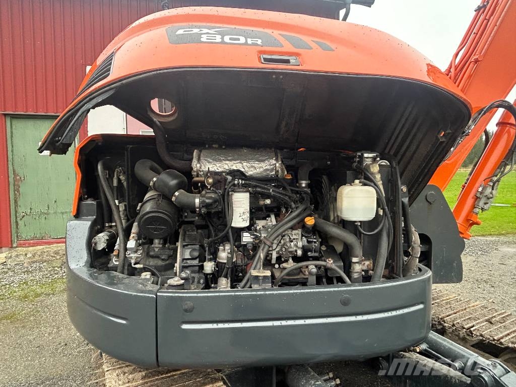Doosan DX 80 R, stållarv Midi rýpadla 7t - 12t