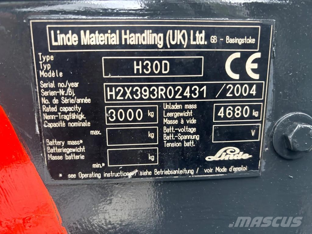 Linde H30D Heftruck Diesel شاحنات الديزل
