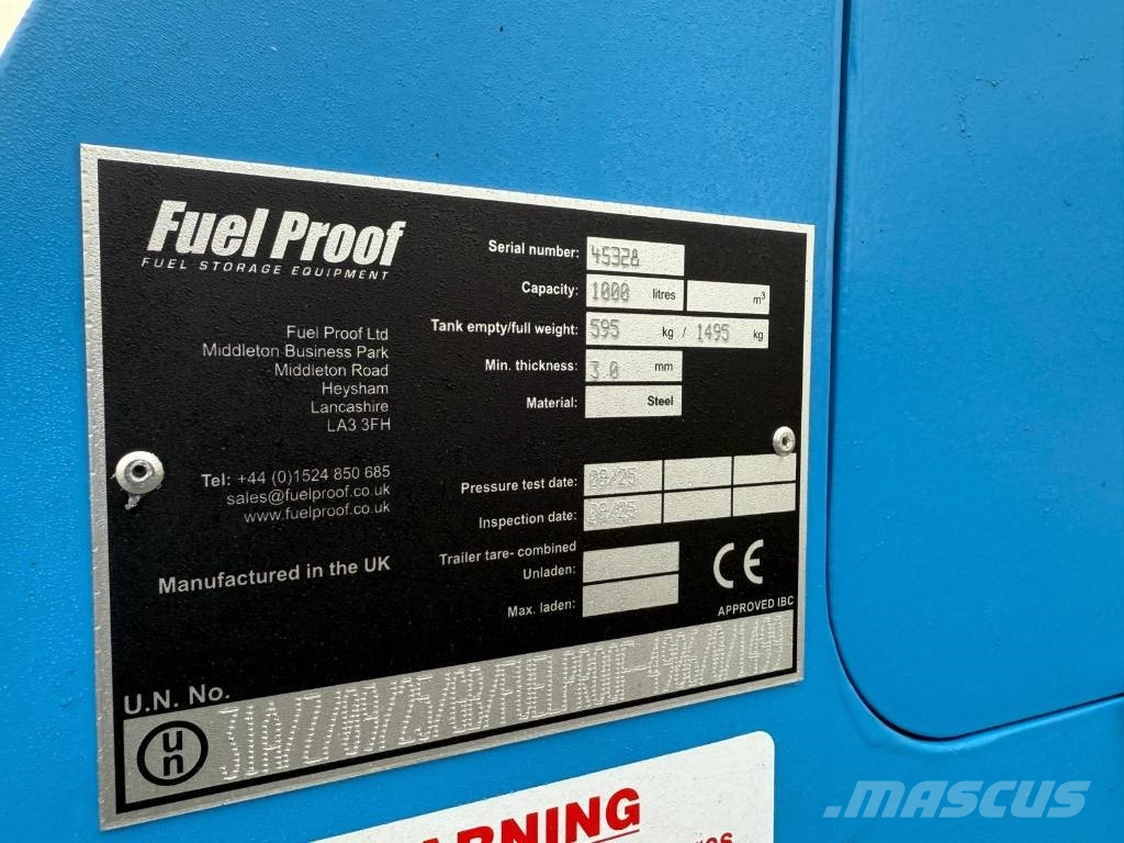 Dale Kane 1000 Litre Bowser Ostale kargo komponente