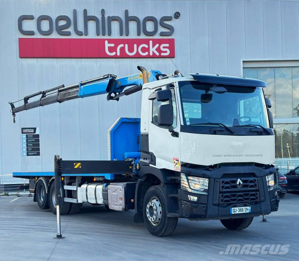 Renault C 380 + Palfinger PK 18002 Caminhões de mesa/dropside