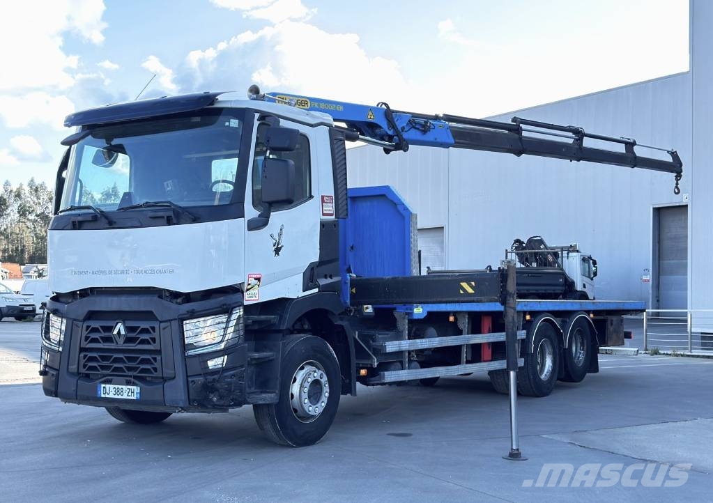 Renault C 380 + Palfinger PK 18002 Caminhões de mesa/dropside