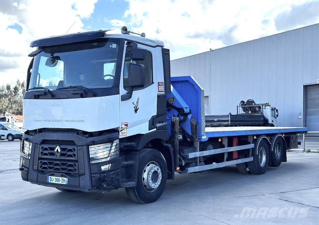 Renault C 380 + Palfinger PK 18002 Caminhões de mesa/dropside
