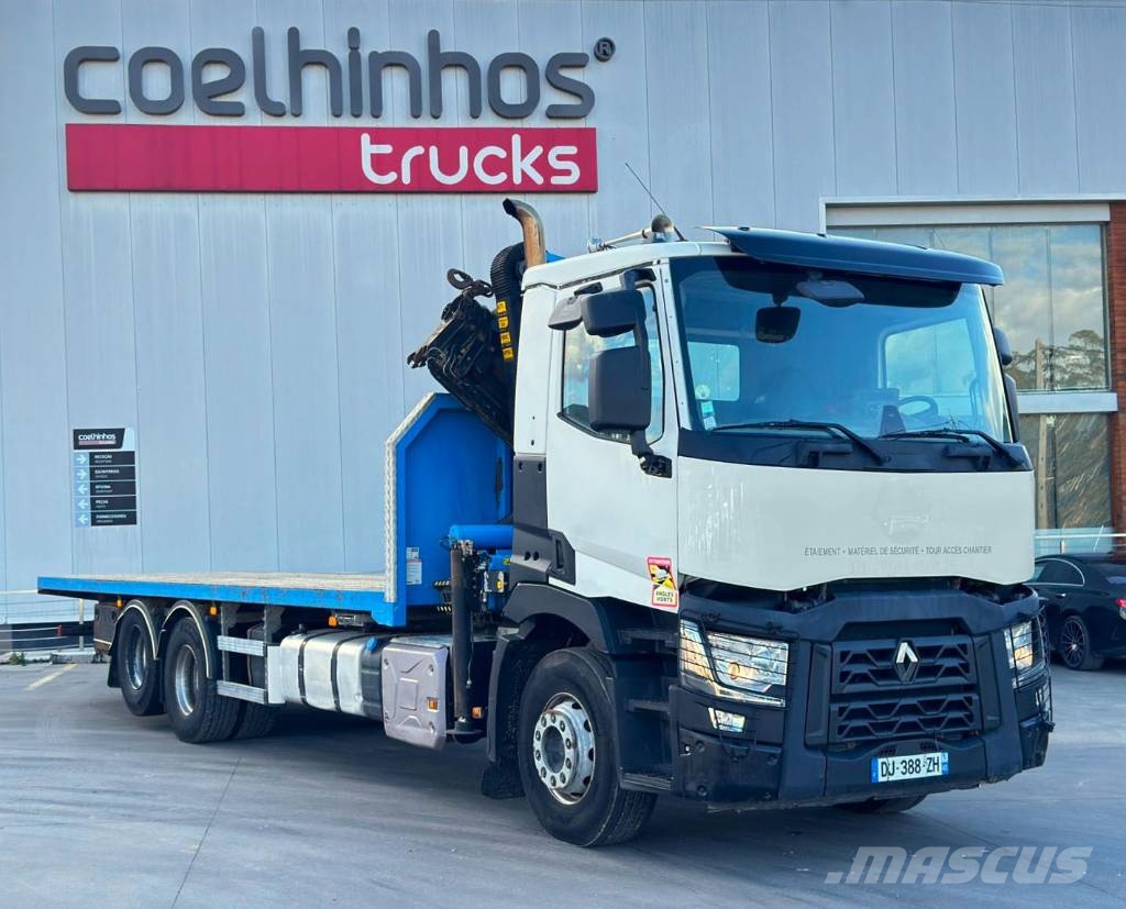 Renault C 380 + Palfinger PK 18002 Caminhões de mesa/dropside