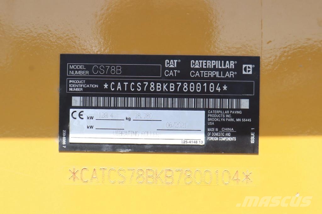 CAT CS78B | CS 78 B | TRIMBLE GPS | GOOD CONDITION Otros rodillos