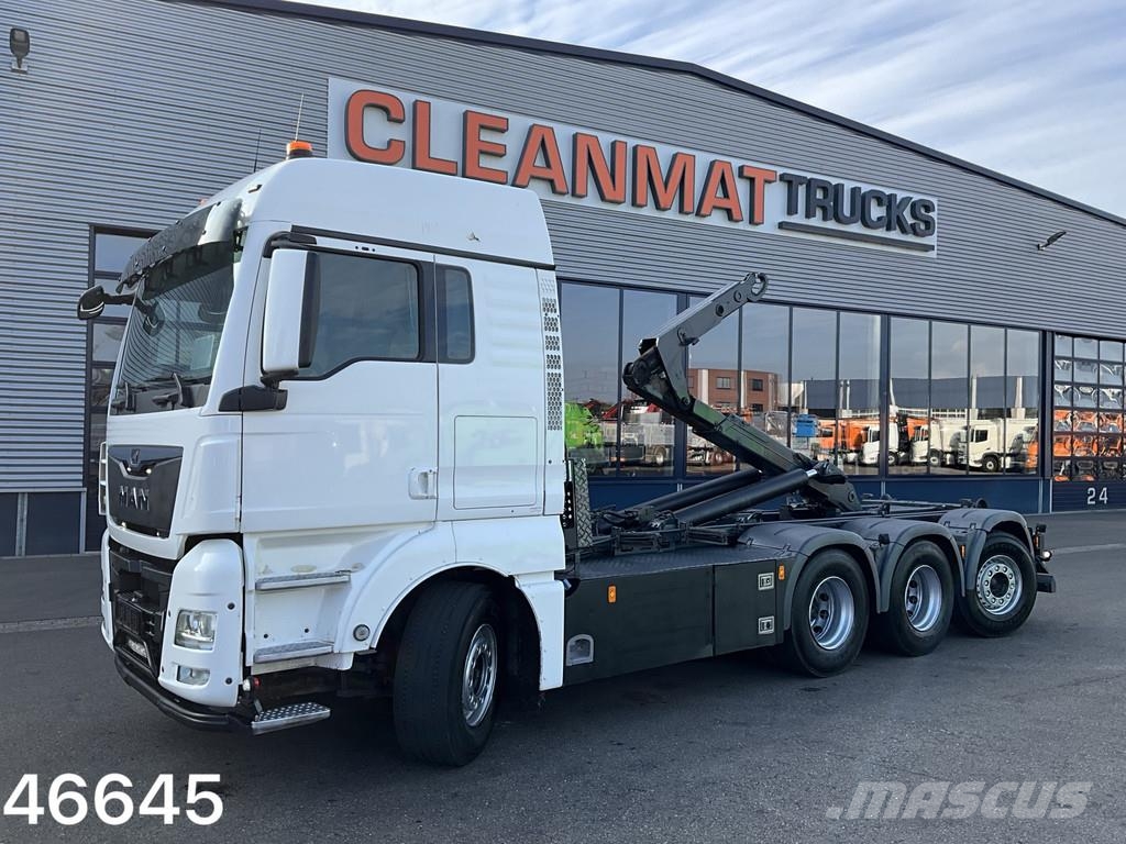 MAN TGX 35.510 8x4 Hyvalift 22 Ton haakarmsysteem شاحنات الرافعات الخطافية