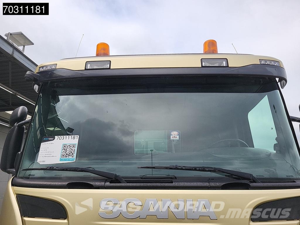 Scania P410 P 8X4 NL-Truck HMF 1800K3 Kran Crane HSW 2-si Savivarčių priekabų vilkikai