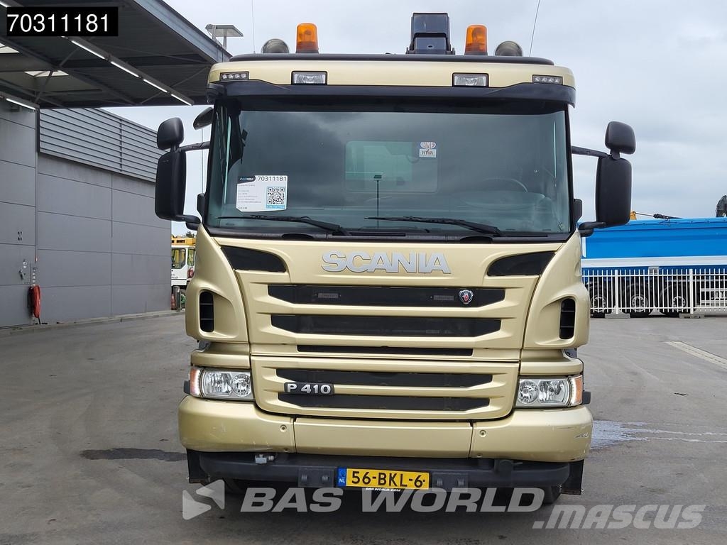 Scania P410 P 8X4 NL-Truck HMF 1800K3 Kran Crane HSW 2-si Savivarčių priekabų vilkikai