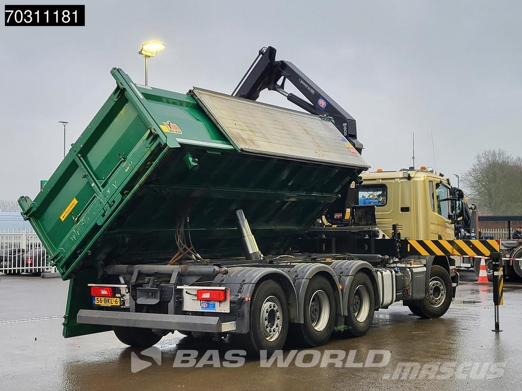 Scania P410 P 8X4 NL-Truck HMF 1800K3 Kran Crane HSW 2-si 傾卸式卡車