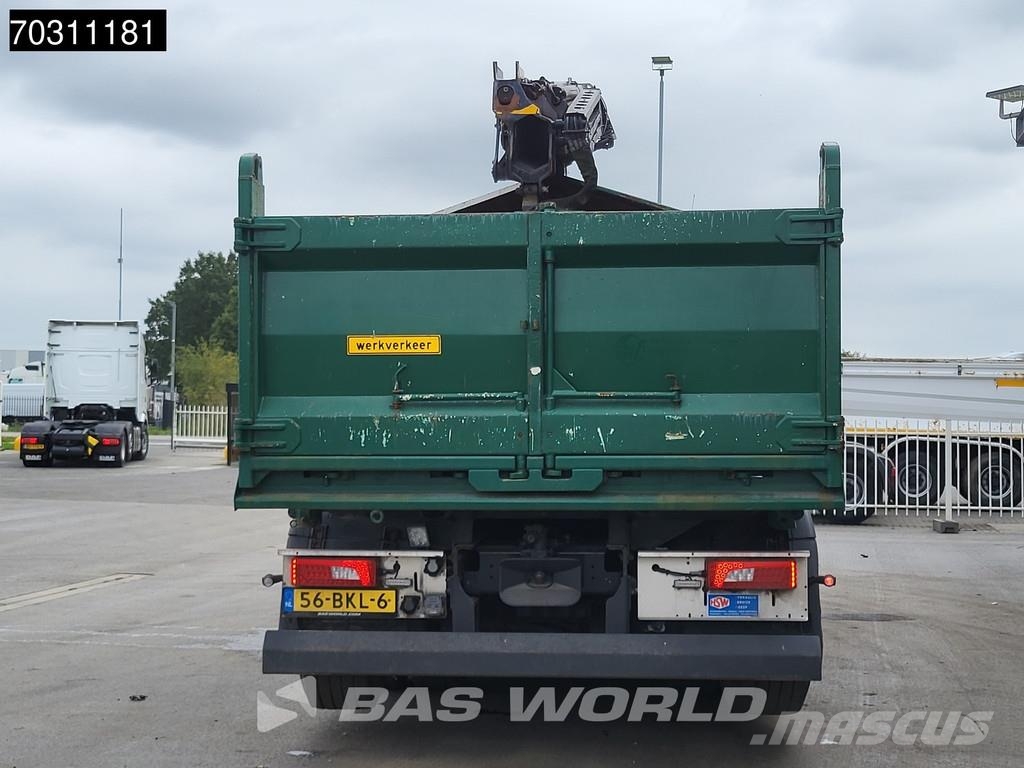 Scania P410 P 8X4 NL-Truck HMF 1800K3 Kran Crane HSW 2-si Camion benne