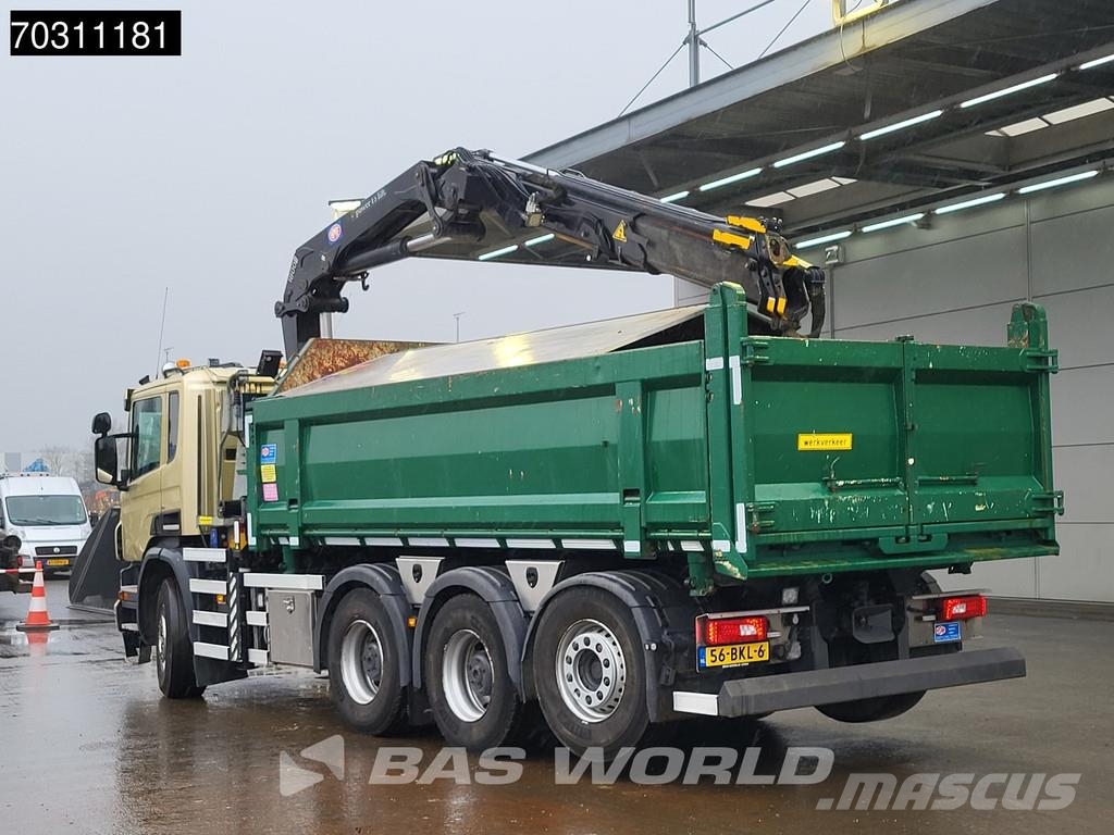 Scania P410 P 8X4 NL-Truck HMF 1800K3 Kran Crane HSW 2-si 傾卸式卡車