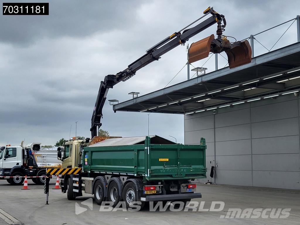 Scania P410 P 8X4 NL-Truck HMF 1800K3 Kran Crane HSW 2-si Savivarčių priekabų vilkikai