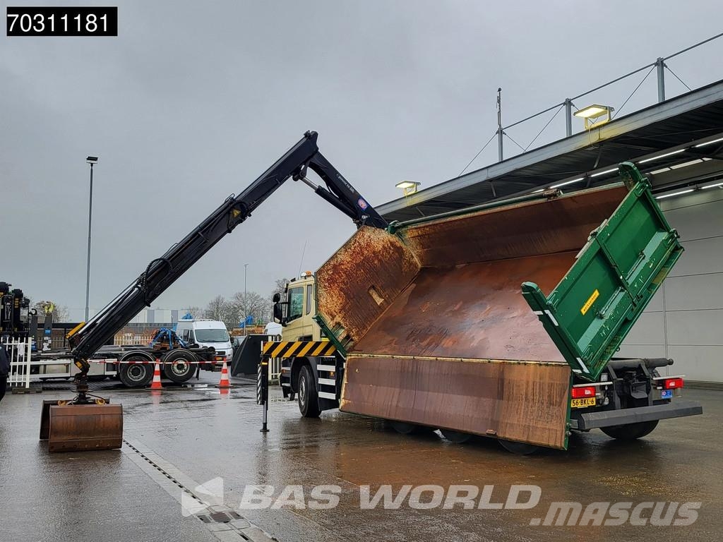 Scania P410 P 8X4 NL-Truck HMF 1800K3 Kran Crane HSW 2-si 傾卸式卡車