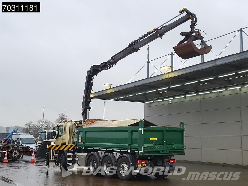 Scania P410 P 8X4 NL-Truck HMF 1800K3 Kran Crane HSW 2-si 傾卸式卡車