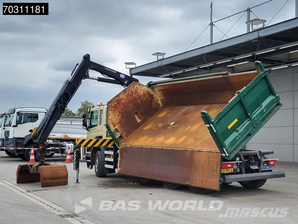 Scania P410 P 8X4 NL-Truck HMF 1800K3 Kran Crane HSW 2-si Savivarčių priekabų vilkikai