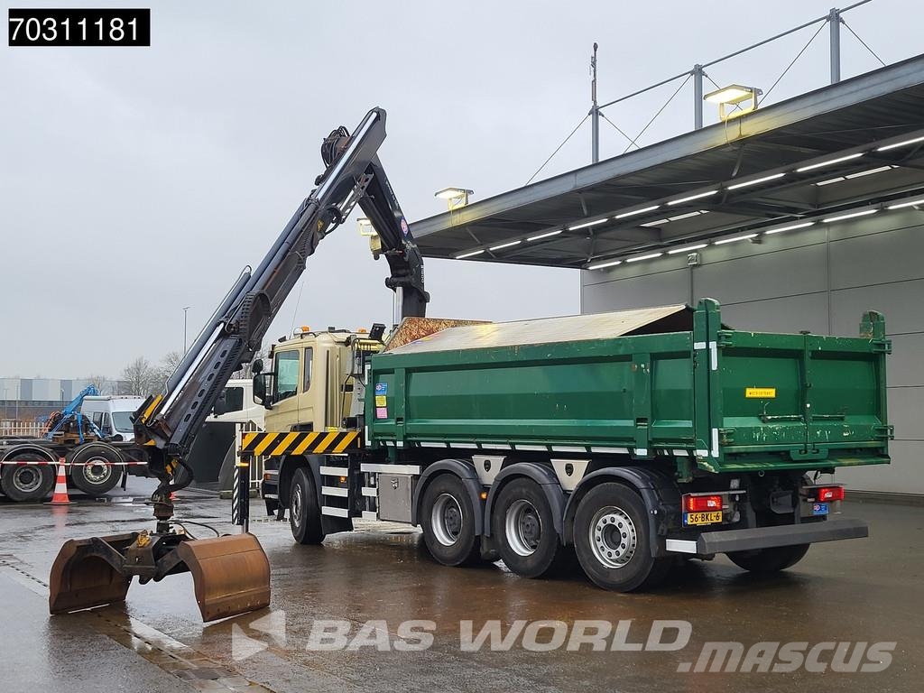 Scania P410 P 8X4 NL-Truck HMF 1800K3 Kran Crane HSW 2-si 傾卸式卡車