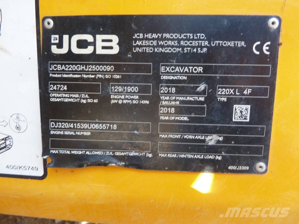 JCB 220X LC Excavadoras sobre orugas