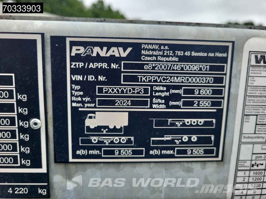 Panav PXXYYD-P3 Container 20ft مقطورات حاويات