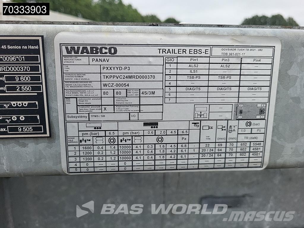 Panav PXXYYD-P3 Container 20ft مقطورات حاويات