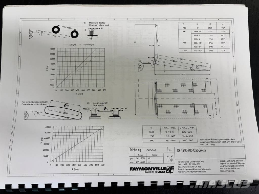Faymonville F-S43-1AAF Low loader-semi-trailers