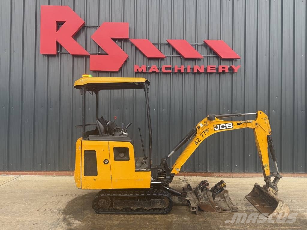 JCB 15 C-1 1.5t Mini Excavator with 3 Buckets حفارات صغيرة أقل من 7 طن (حفارات صغيرة)