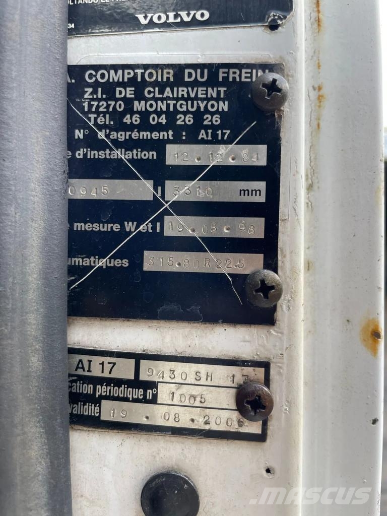 Volvo F 12.400 Manuel Gearbox 6x2 Palfinger PK9000A Cran Camiones de cama baja