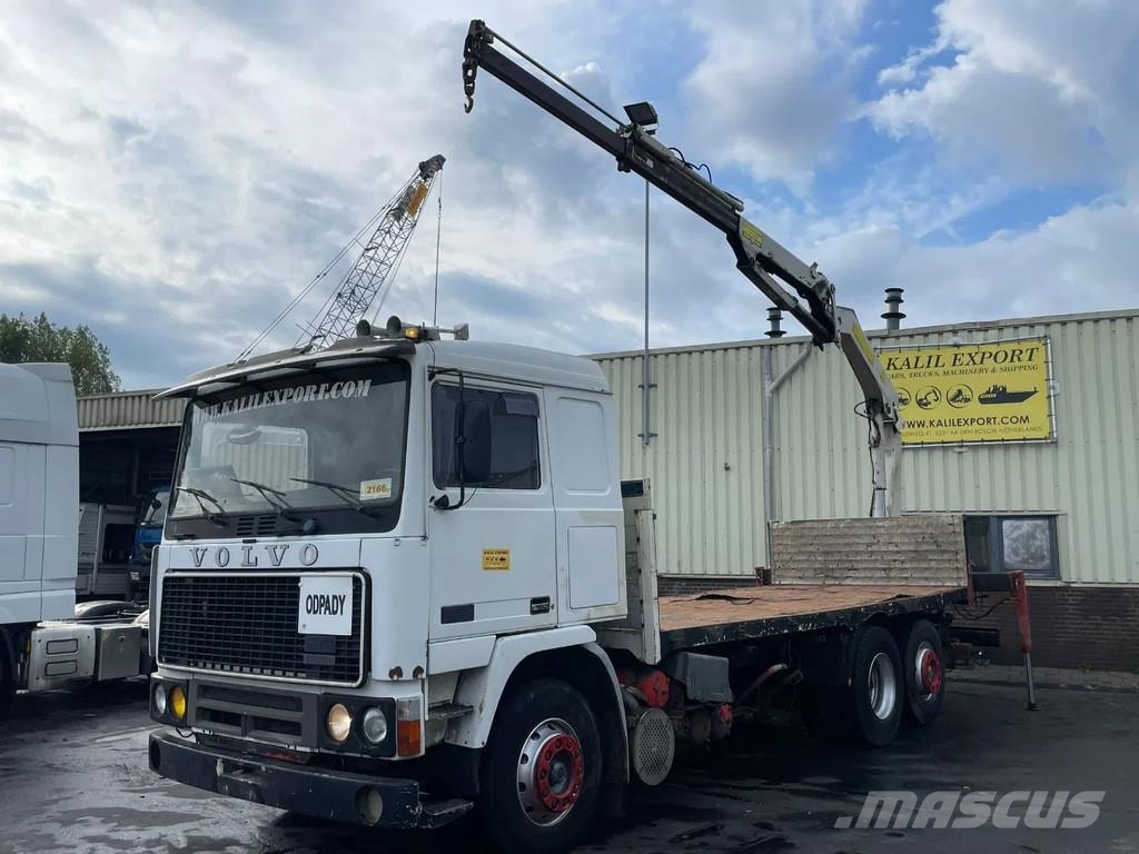 Volvo F 12.400 Manuel Gearbox 6x2 Palfinger PK9000A Cran Camiones de cama baja