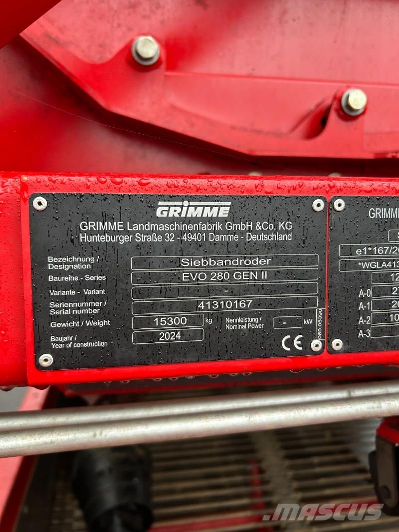 Grimme EVO 280 GEN II EasySep TA ماكينات زراعية - غير ذلك