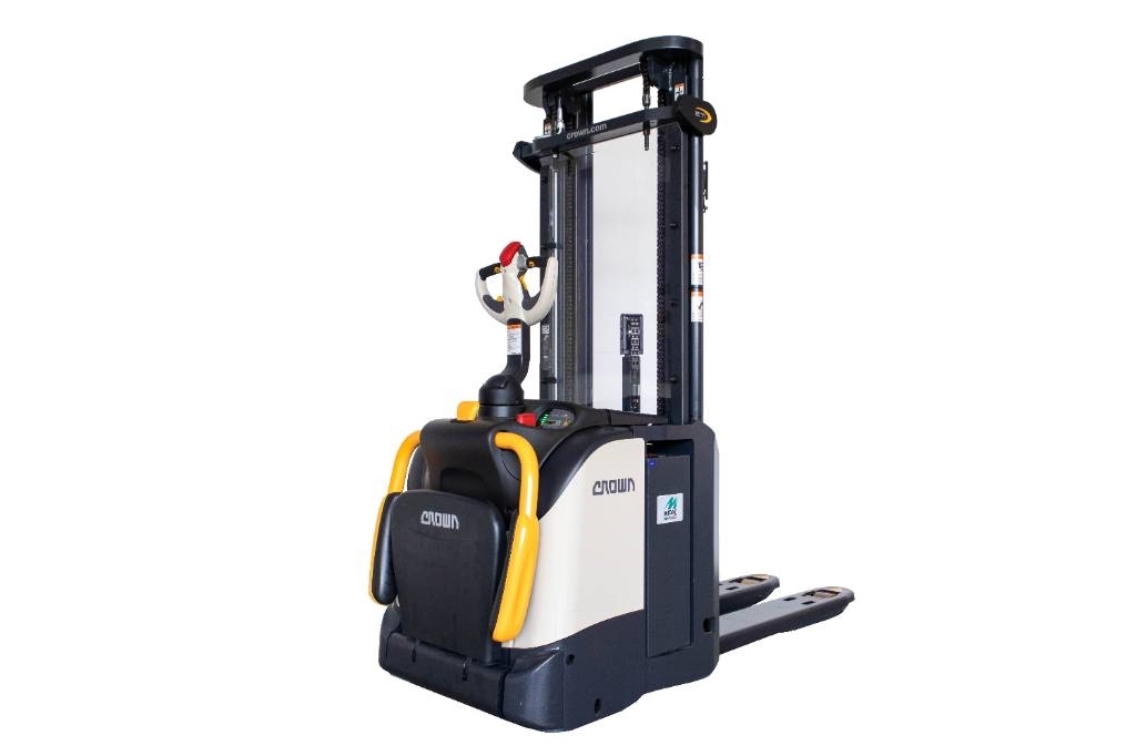 Crown ETi40001.2, splitterny höglyftande ledstaplare! Pedestrian stacker