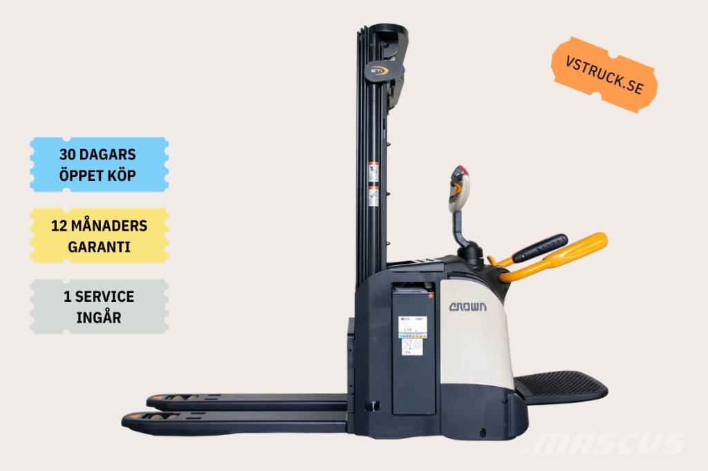 Crown ETi40001.2, splitterny höglyftande ledstaplare! Pedestrian stacker