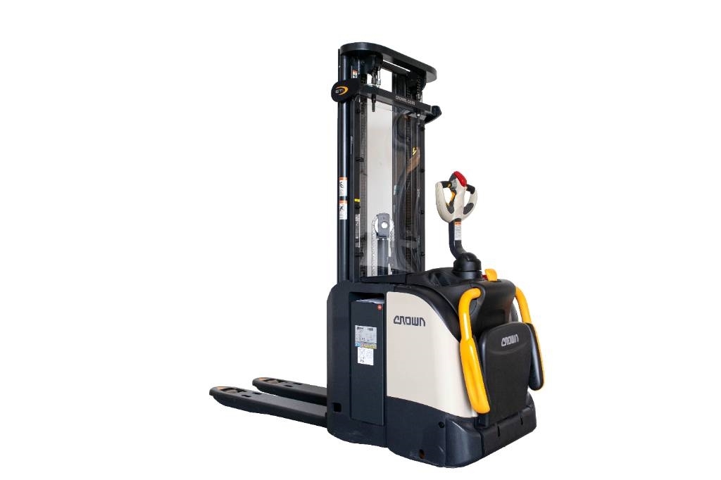 Crown ETi40001.2, splitterny höglyftande ledstaplare! Pedestrian stacker