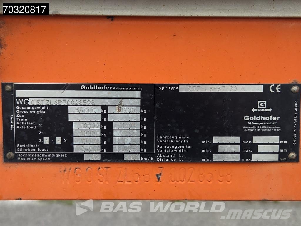 Goldhofer STZ-L6-67/80A Semirremolques de carga baja