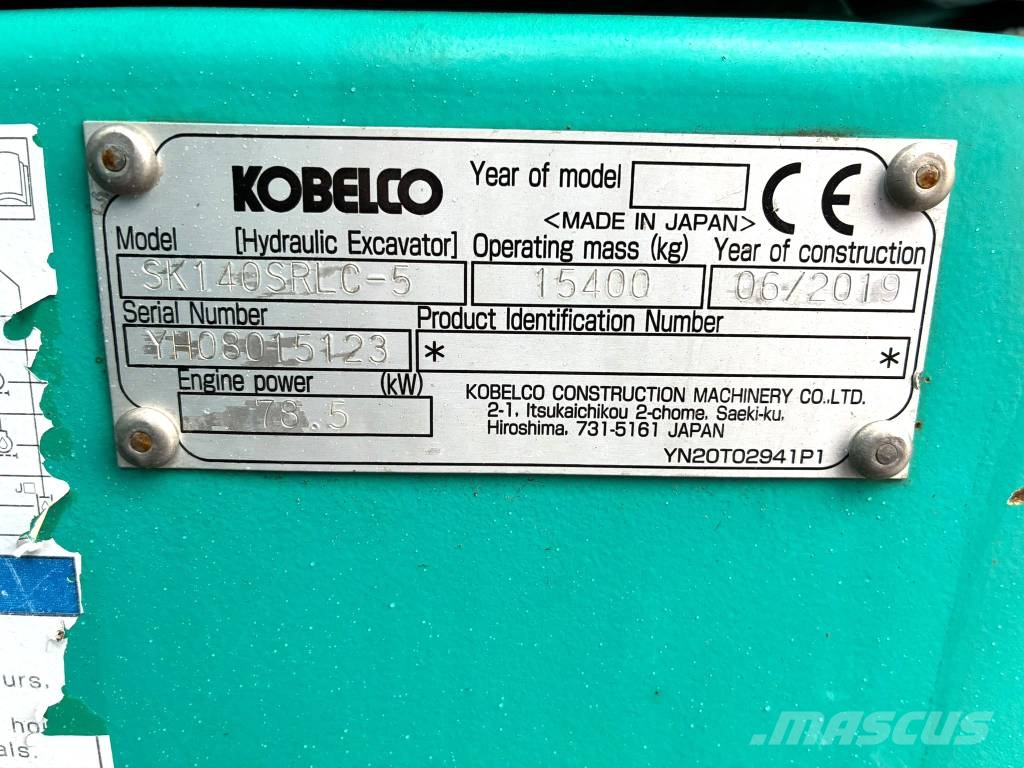 Kobelco SK 140 SRLC-5 Bagri goseničarji