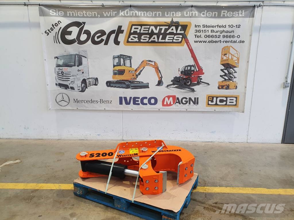 Westtech Woodcracker S200 / Wurzelstockschere / NEU Tesouras Hidráulicas