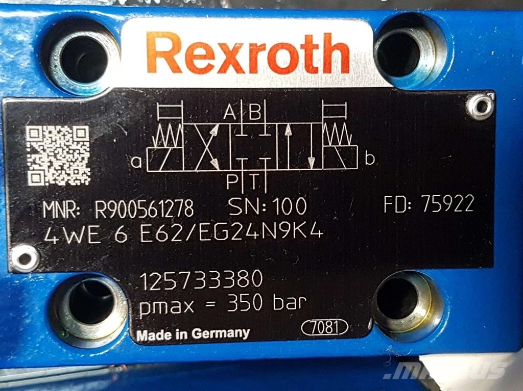 Rexroth 4WE6E62/EG24N9K4-R900561278-NG6 4/3 Valve Hydraulique